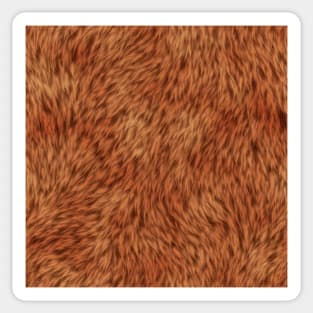 Orange Fur Sticker